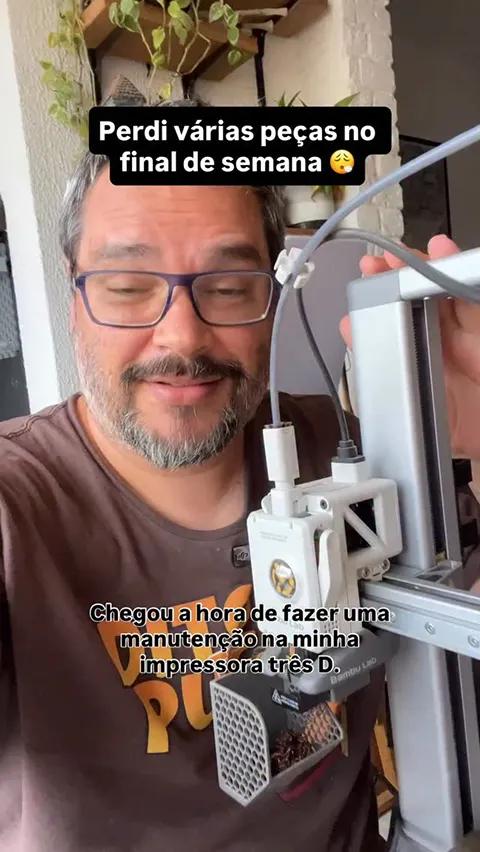 Chegou a hora de fazer a manutenção da minha impressora 3D